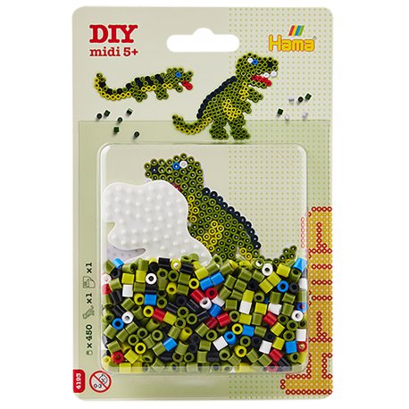 Hama 4193 - mały zestaw - Dinozaur