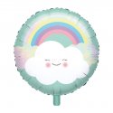 Balon foliowy "Tęcza i Chmurka" - 43 cm