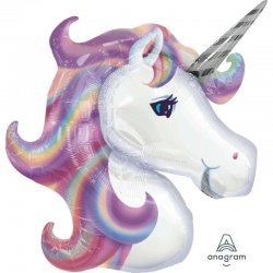 Balon SuperShape Jednorożec - Unicorn - 83 x 73 cm