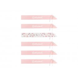 Zestaw szarf na Wieczór Panieński - Bride to Be i Bridesmaid - 6 sztuk