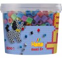 Hama 8571 - Koraliki Maxi Pastelowe 600 Sztuk w Pudełku