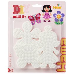 Hama 4583 - zestaw trzech podkładek - Motyl, kwiatek i laleczka