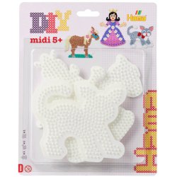 Hama 4585 - zestaw trzech podkładek - Księżniczka, koń i kot