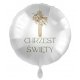 Elegancki Balon na Chrzest Święty - 45 cm