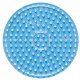 Hama 8220 - przeźroczysta podkładka okrągła - koraliki midi