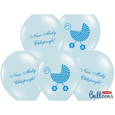 Balon Nasz Mały Chłopczyk - lateksowy, niebieski