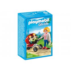 Playmobil 5573 - Wózek dla Bliźniaków z Figurkami