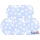 Balon lateksowy 30 cm - Kropki pastel baby blue