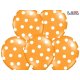 Balon lateksowy 30 cm - Kropki pastel orange