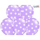 Balon lateksowy 30 cm - Kropki pastel lavender blue