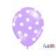 Balon lateksowy 30 cm - Kropki pastel lavender blue