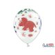 Balon lateksowy 30cm - Dinozaury, Pastel White