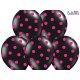 Balon lateksowy 30 cm - Kropki pastel black