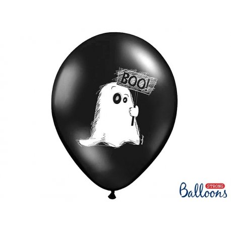 Balon Halloween - Duszek, pastel black