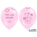 Balon 30 cm Mam już roczek - lateksowy, różowy