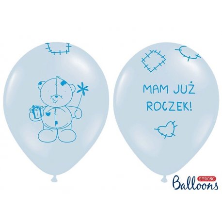 Balon 30 cm Mam już roczek - lateksowy, niebieski