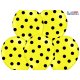 Balon lateksowy 30 cm - Kropki pastel lemon