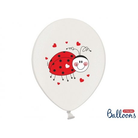 Balon lateksowy 30 cm - Biedronki, lateksowy