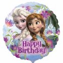 Balon Happy Birthday - Elza i Anna z Krainy Lodu