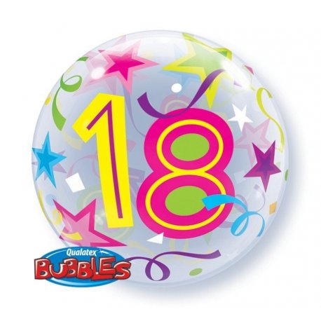 Qualatex Balon 22" 18 urodziny Okrągły jak piłka plażowa