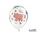 Balon lateksowy 30cm - Farma, Pastel White