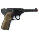 Policyjny pistolet na kapiszony - czarny METAL