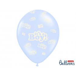 Balon lateksowy 30 cm - It's a boy - niebieski