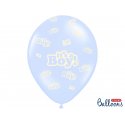 Balon lateksowy 30 cm - It's a boy - niebieski