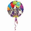 Balon Foliowy KOTY grający - Happy Birthday "miau"