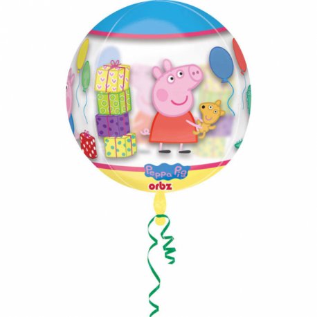 Świnka Peppa 40 cm - balon foliowy transparentny