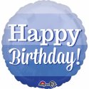 Balon 17" Happy birthday niebieski