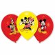 6 balonów Myszka Mickey - 11" 27,5 cm - balony lateksowe