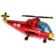 Balon foliowy 24" FX - "Helikopter" (czerwony) - 61 cm