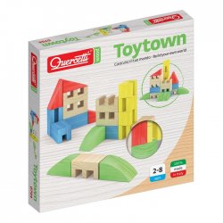 Klocki drewniane Quercetti - Toytown 22el