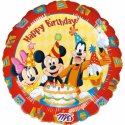 Myszka Mickey Balon z napisem "Happy Birthday" - 43 cm