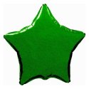 Balon foliowy gwiazda zielona 18" (45 cm) - na hel