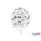 Balon lateksowy 30cm - Potworki, Pastel Pure White