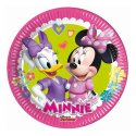 Talerzyki papierowe "Minnie Happy Helpers" 8 szt., 20 cm