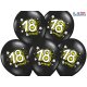 18 & Crazy czarne Balony na 18 stke - 30cm