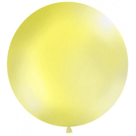 Balon Gigant o średnicy 1m - Pastel Zółty