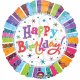 Kolorowy Balon z napisem Happy Birthday