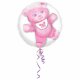 Balon w Balonie Baby Girl "Różowy Miś" Insiders 60 cm x 60 cm