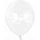 Balony Gołąbki Crystal Clear na Ślub Wesele 30 cm