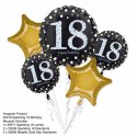 Bukiet Balonów na 18 urodziny - 5 balonów na Hel