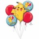 Bukiet balonów foliowych Pokemon- Zestaw 5 balonów