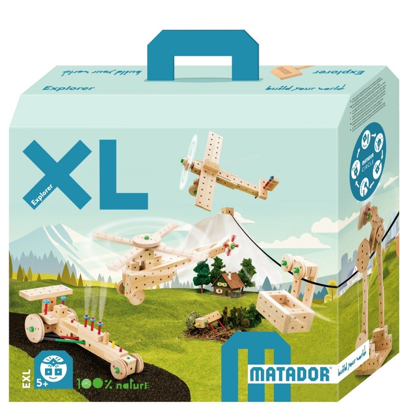 Matador Explorer EXL - drewniane klocki konstrukcyjne