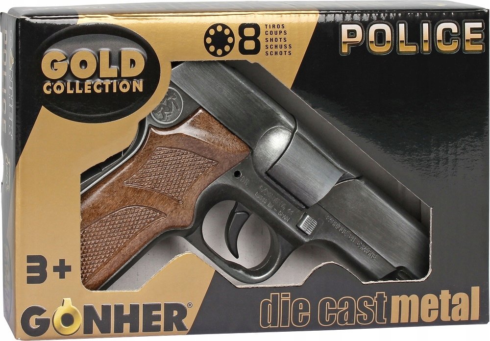 GONHER 125/1- Metalowy pistolet na kapiszony - GOLD COLLECTION