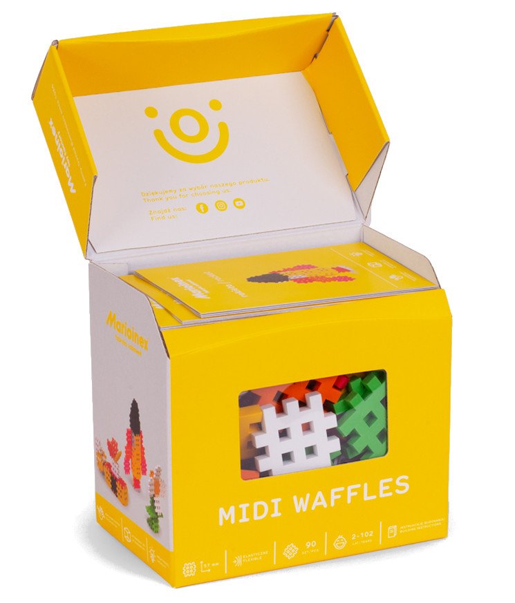 Klocki wafle midi - Marioinex 903 643