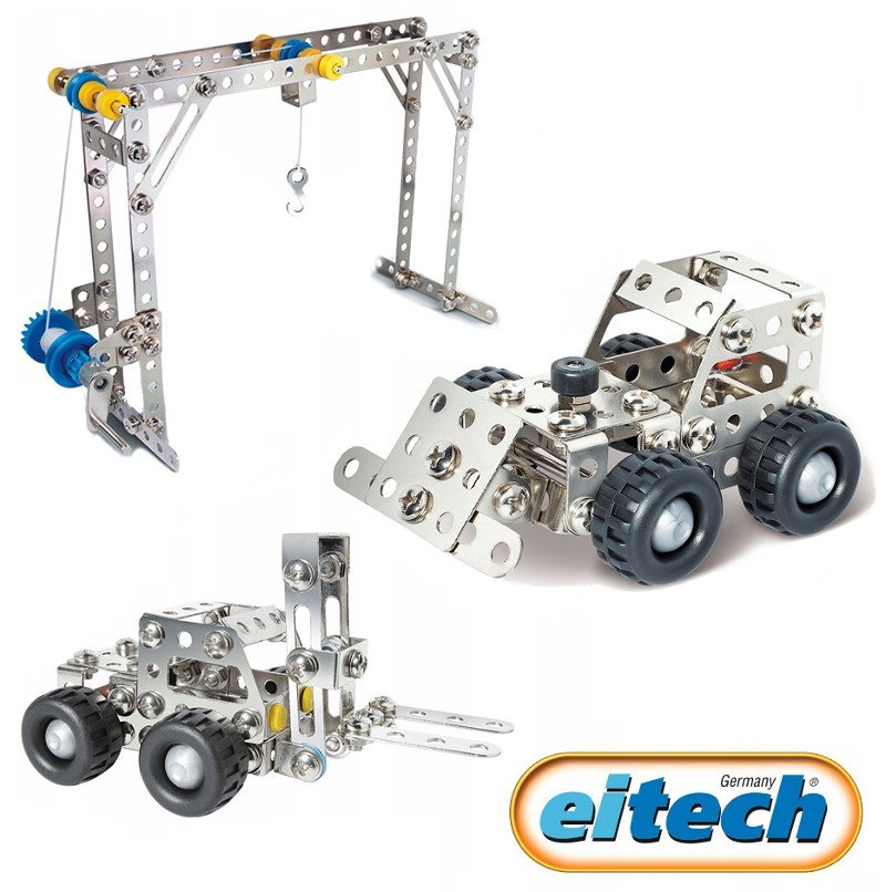 Eitech C300 - Klocki Konstrukcyjne - Zestaw MULTI - 10 modeli