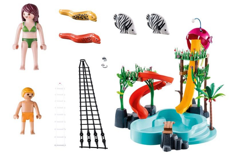 Playmobil 70609 - Aqua Park ze zjeżdżalniami - Zestaw